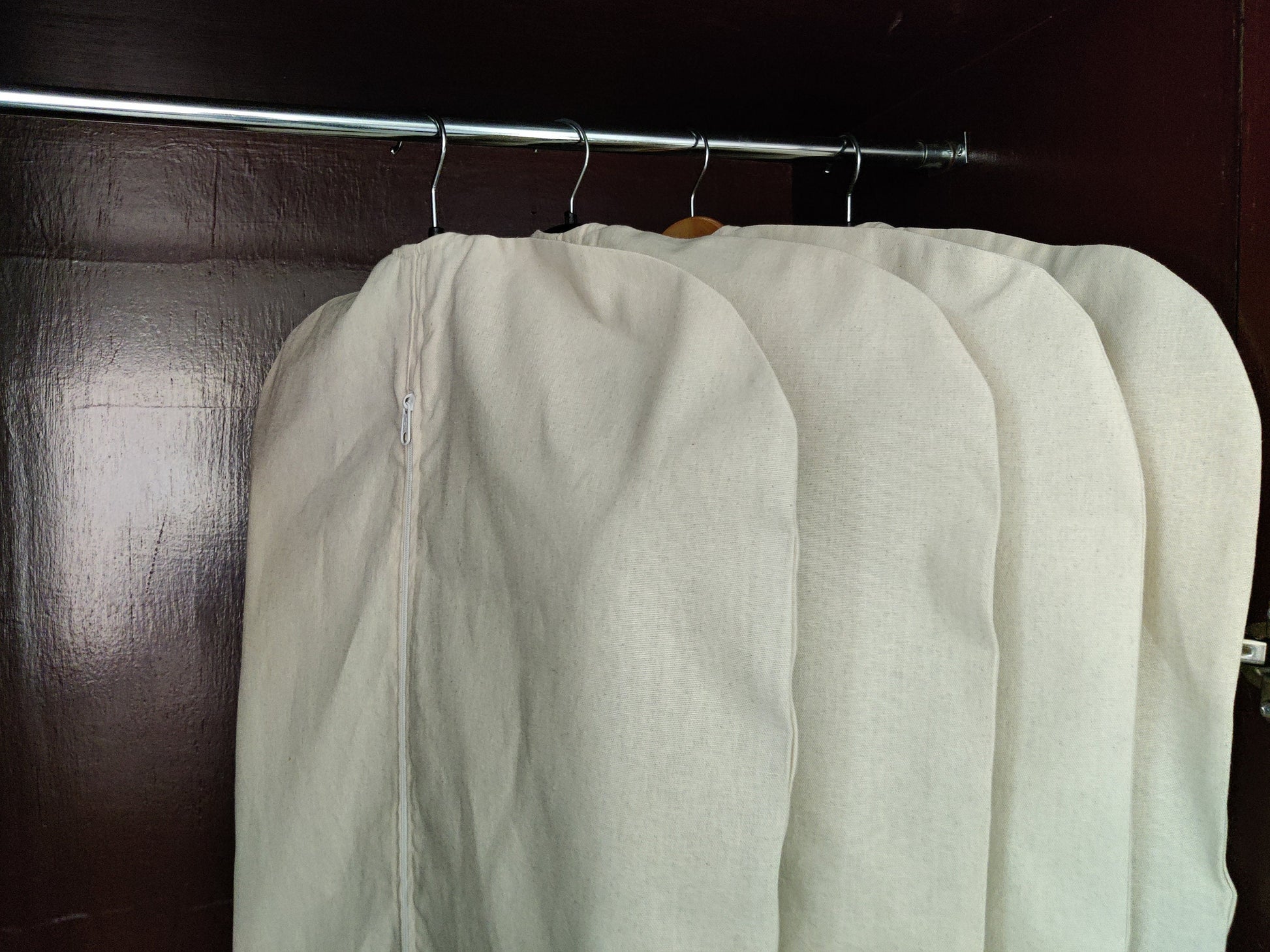 CT2 100% Unbleached Cotton Canvas Long Suit or Coat Bag